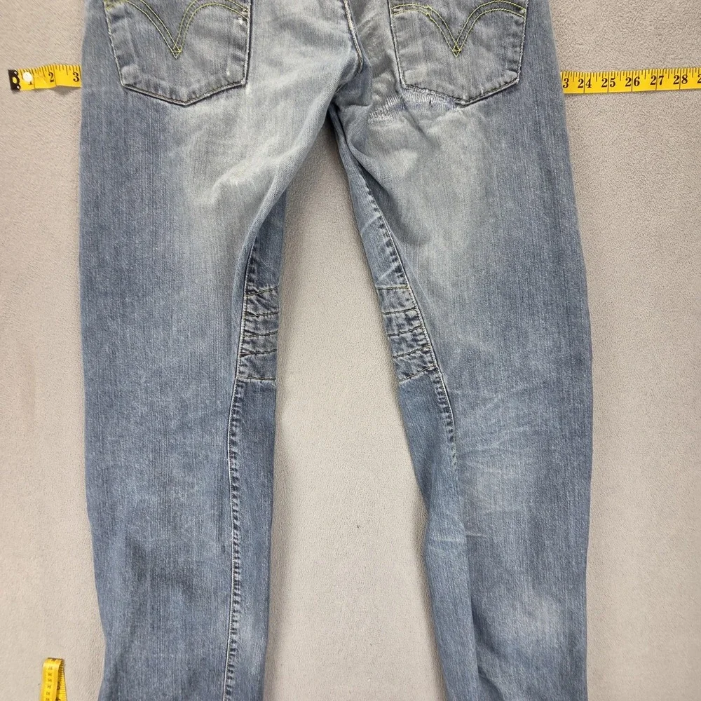 Vintage Levis Engineered Jeans Mens 31x34 Blue Twisted Flap Pocket Double Knee